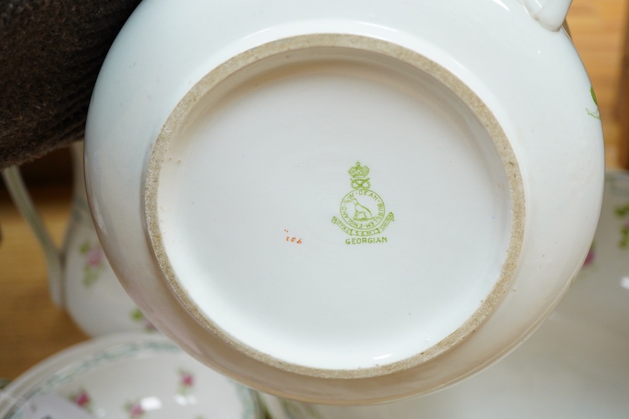 An Edwardian pottery toilet set, S. W. Dean Burslem